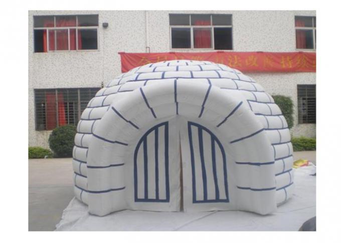 Tienda de campaña inflable blanca/azul material inflable del PVC de la tienda del acontecimiento de 10mL X de 10mW x de 6mH