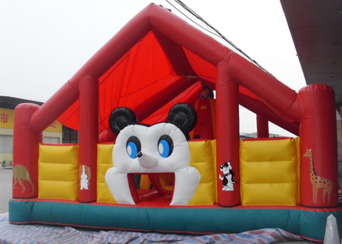 Parque inflable grande de la diversión de Outoodr Mickey Mouse/mundo inflable de la diversión de la historieta
