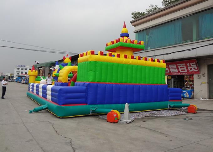 patio inflable de la ciudad de la diversión de las hadas de la flor de la lona del PVC de 0.55m m para los juegos de diversión