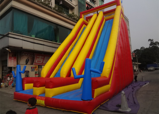 China Alta diapositiva inflable comercial roja/del amarillo/del azul los 8.5m para el adulto y los niños proveedor