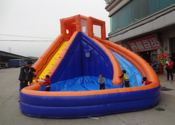 China Tobogán acuático inflable del parque de atracciones, tobogán acuático inflable del tamaño adulto proveedor