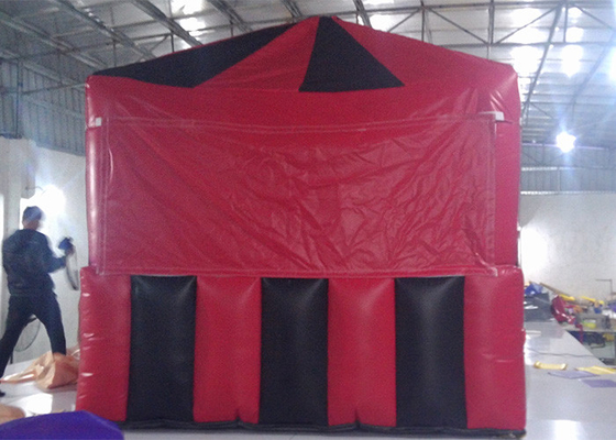 China El pequeño cubo rojo/del negro formó la tienda inflable del aire para lona del PVC el casarse o de la exposición proveedor
