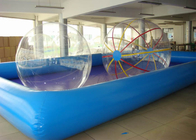El cuadrado inflable de la piscina de la bola del agua del patio trasero durable de encargo/la forma redonda para los niños juega