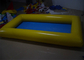 Inflable amarillo/azul rectangular sobre las piscinas de tierra, piscina inflable de la familia para el patio trasero proveedor