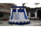 Pequeño tobogán acuático inflable comercial azul, tobogán acuático iInflatable del PVC con la piscina proveedor