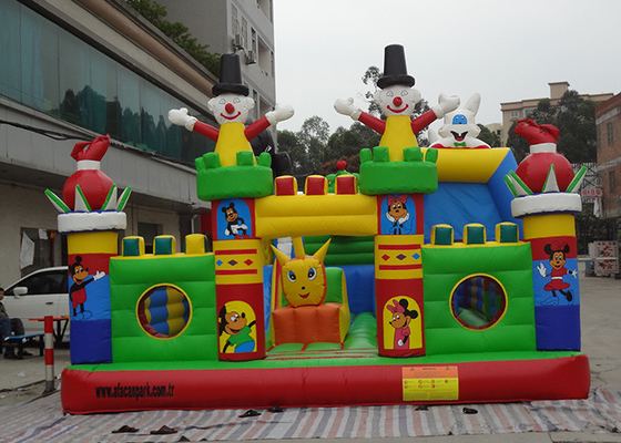China patio inflable de la ciudad de la diversión de las hadas de la flor de la lona del PVC de 0.55m m para los juegos de diversión distribuidor