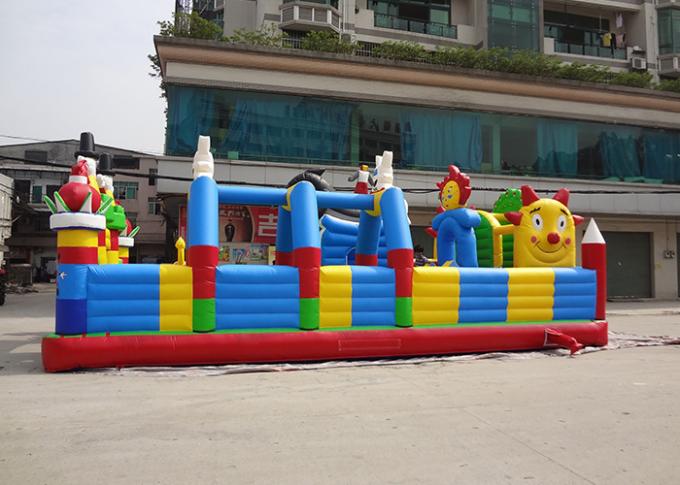 patio inflable de la ciudad de la diversión de las hadas de la flor de la lona del PVC de 0.55m m para los juegos de diversión