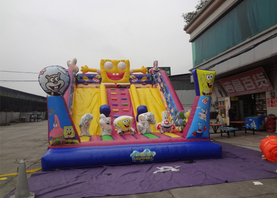 China Diapositiva inflable comercial grande del parque de atracciones con el tema de Spongebob proveedor
