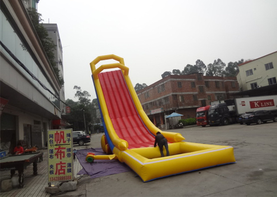 China Alquileres inflables del agua resistente al fuego emocionante/diapositiva inflable de la piscina para la playa proveedor