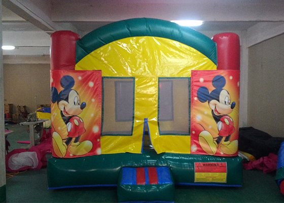 China Digitaces que imprimen la casa inflable de la despedida de Mickey Mouse con la bandera cambiable para los niños proveedor