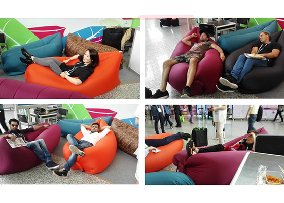 China Bolso inflable el 100% de nylon al aire libre del sofá, fácil al sofá inflable el dormir que acampa que lleva proveedor