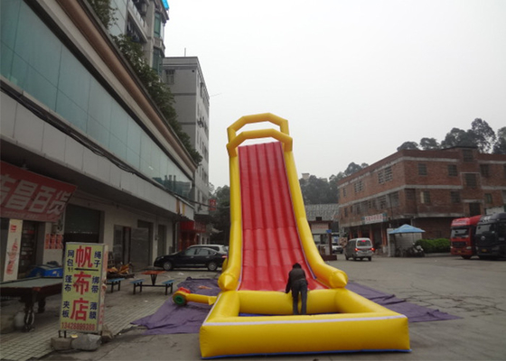 Alquileres inflables del agua resistente al fuego emocionante/diapositiva inflable de la piscina para la playa proveedor