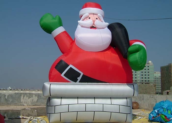 China Productos inflables lindos al aire libre Papá Noel de la publicidad que hace publicidad de Claus fábrica