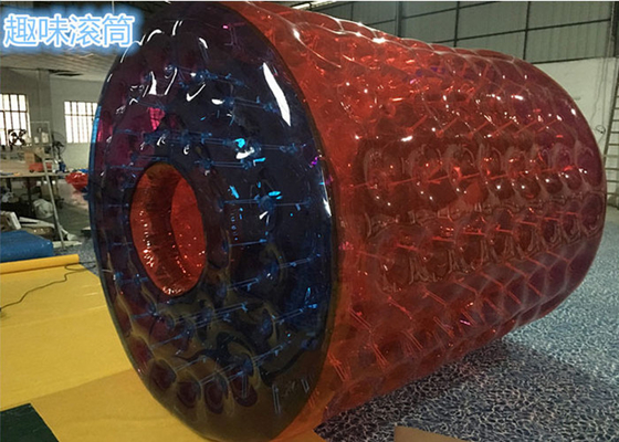 China las bolas inflables rojas/ser humano del cuerpo de 0.7m m TPU clasificaron las pelotas de playa inflables grandes fábrica